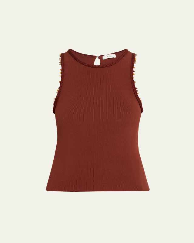 Nelly Bead-Trim Tank Top